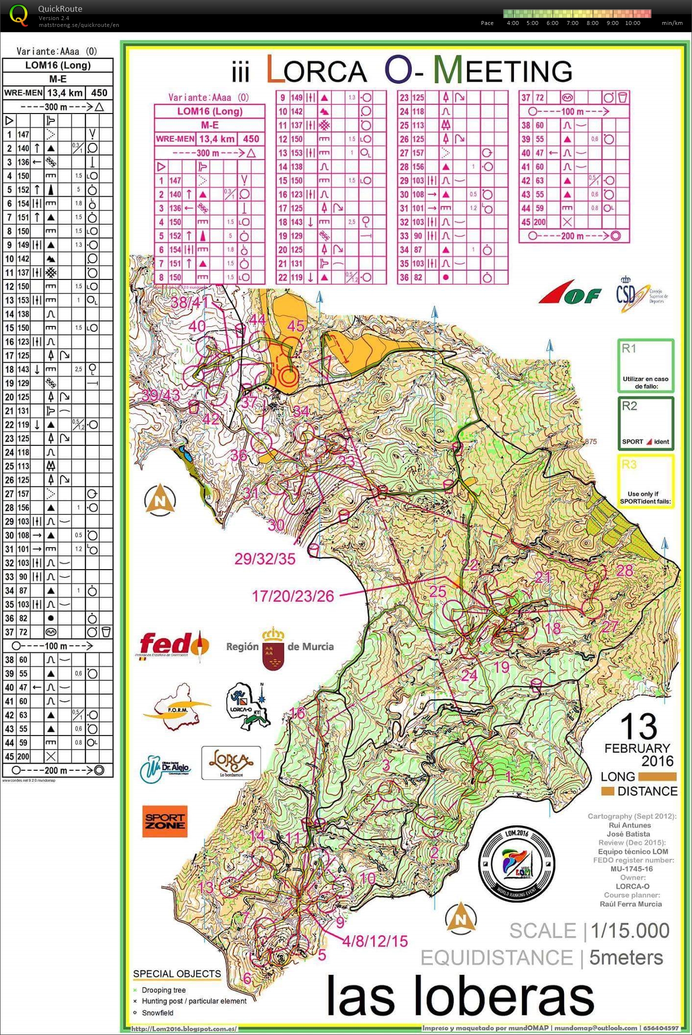 Lorca O-Meeting Long (13.02.2016)