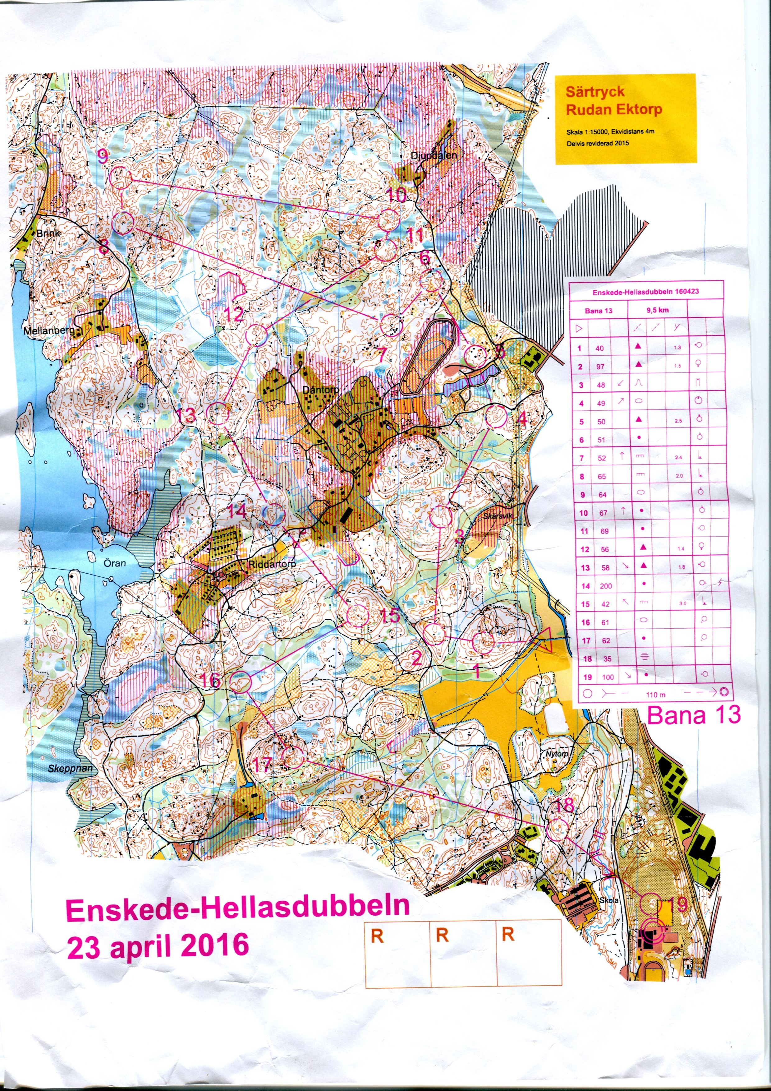 Enskede-Hellas lång (22/04/2016)