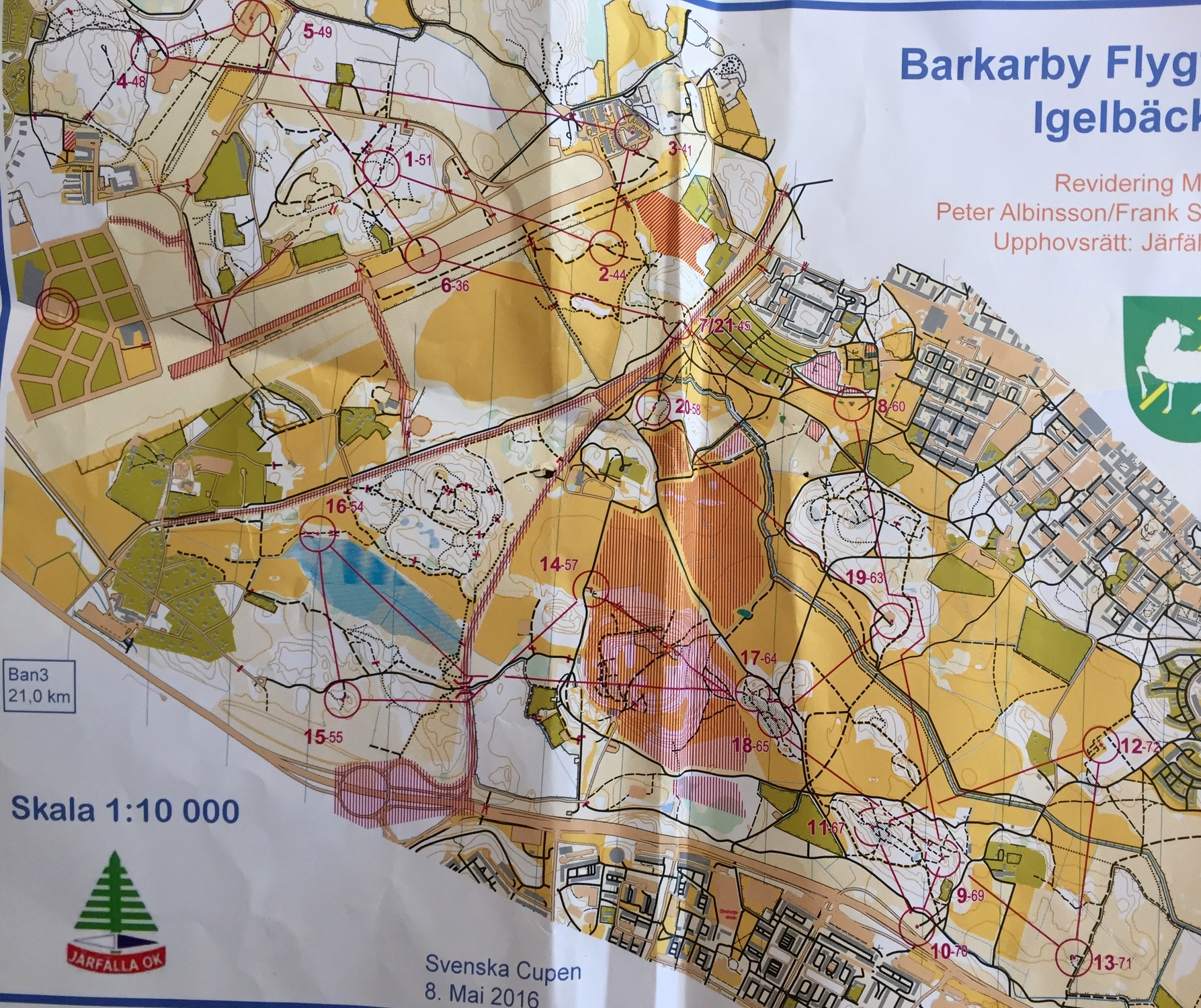 MtbO Svenska cupen, del 1 (08-05-2016)