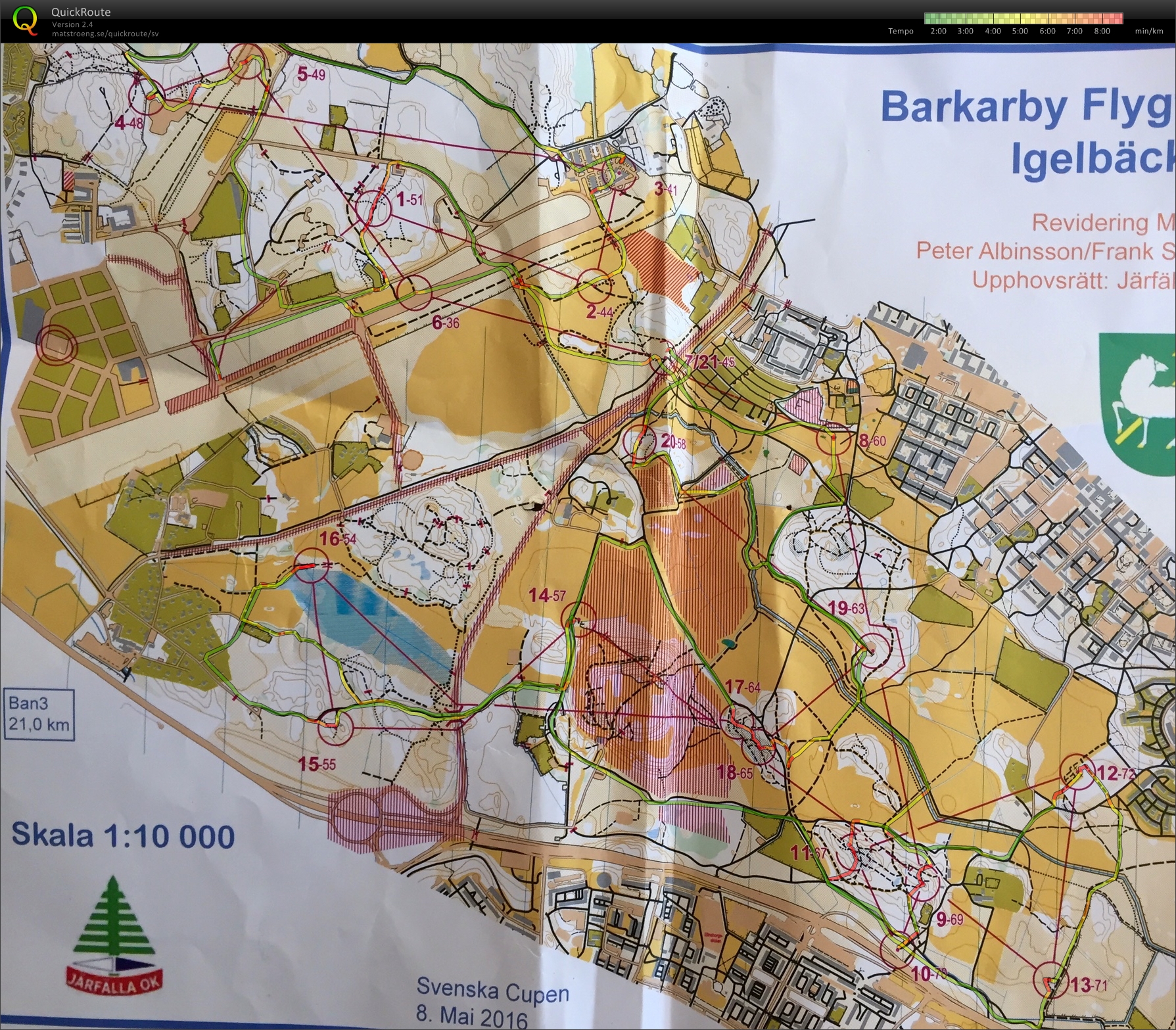 MtbO Svenska cupen, del 1 (08/05/2016)