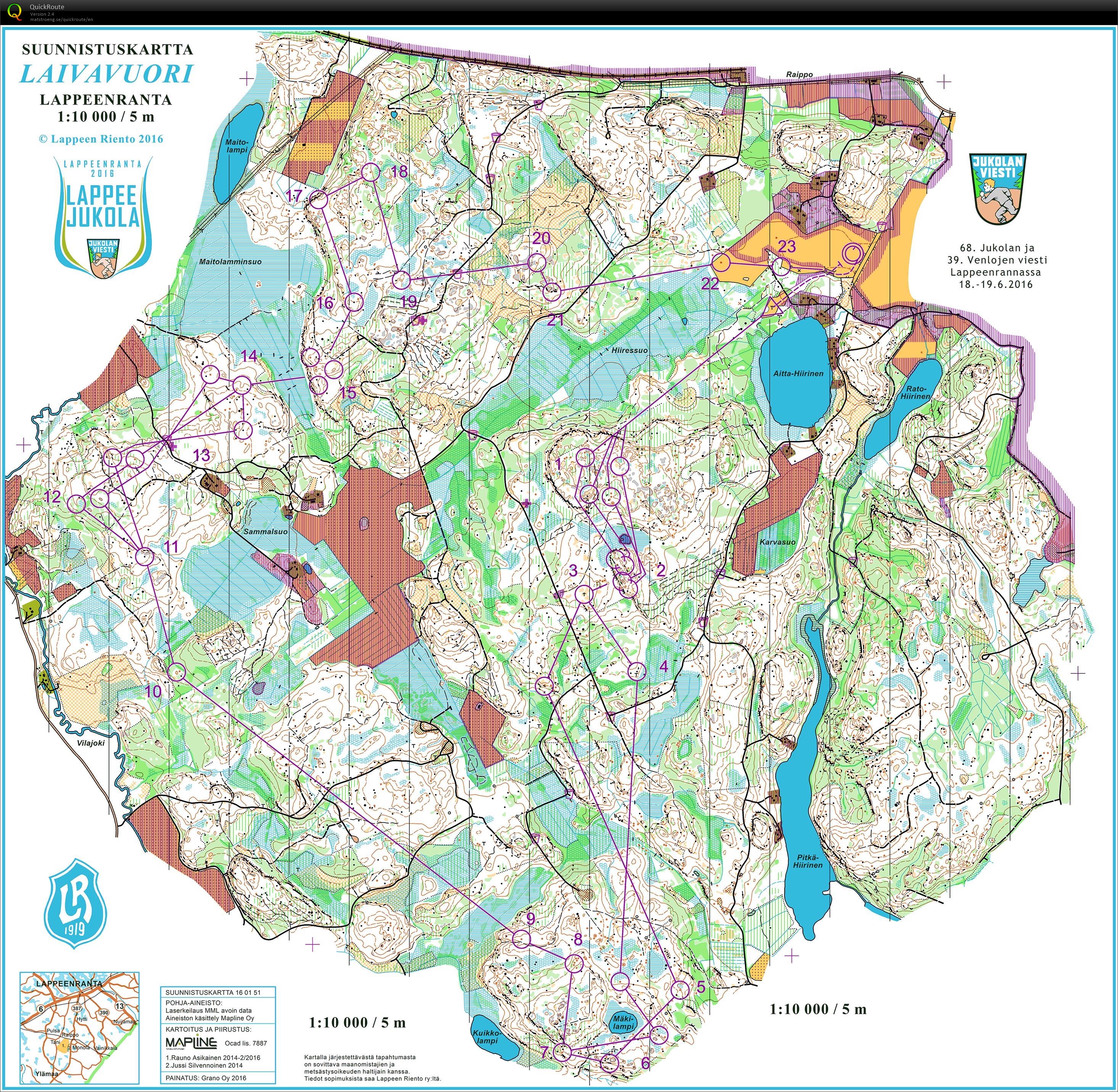 Jukola 6th leg (19.06.2016)