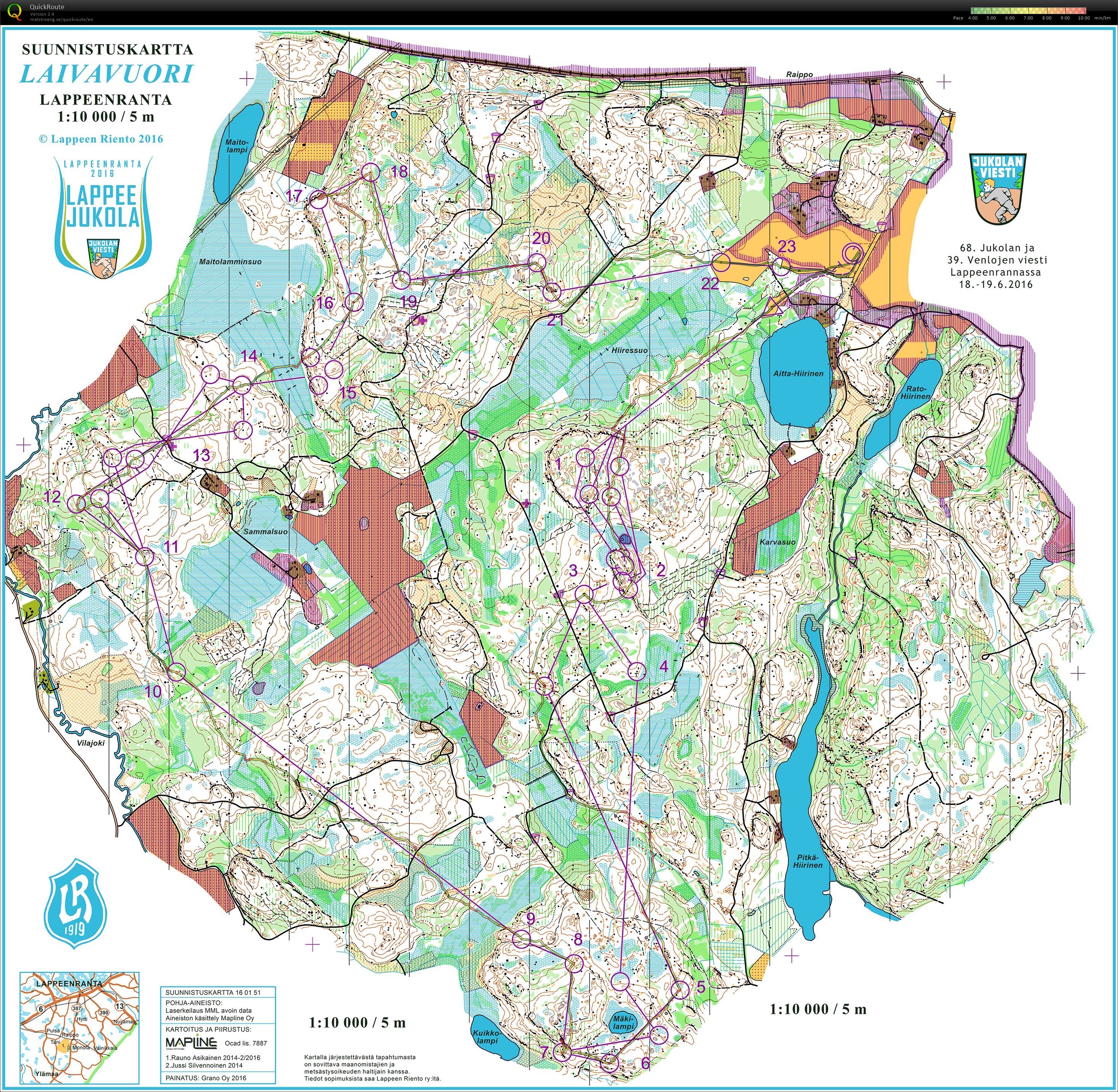 Jukola 6th leg (2016-06-19)