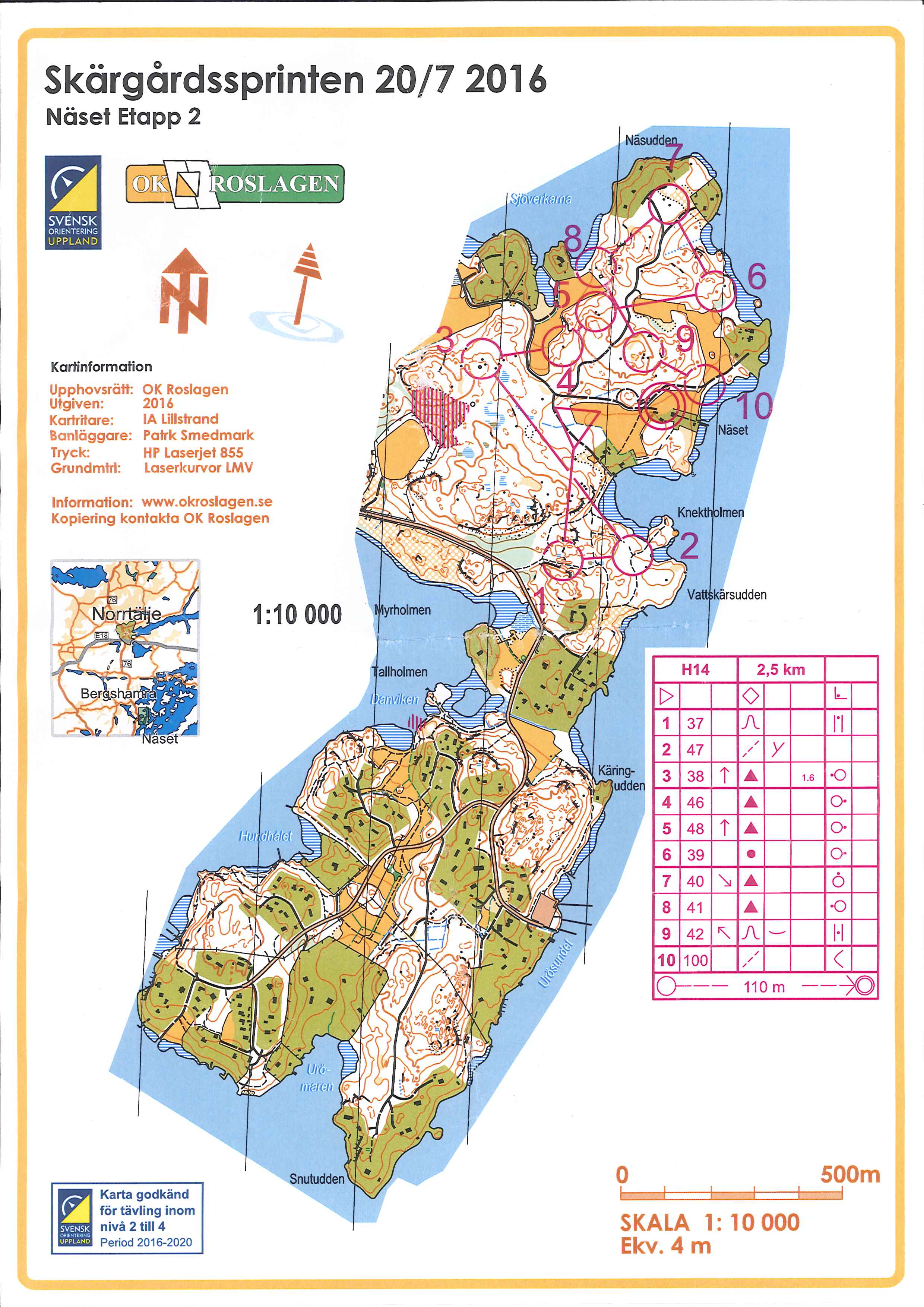 Skärgårdssprinten Etapp 2 (2016-07-19)