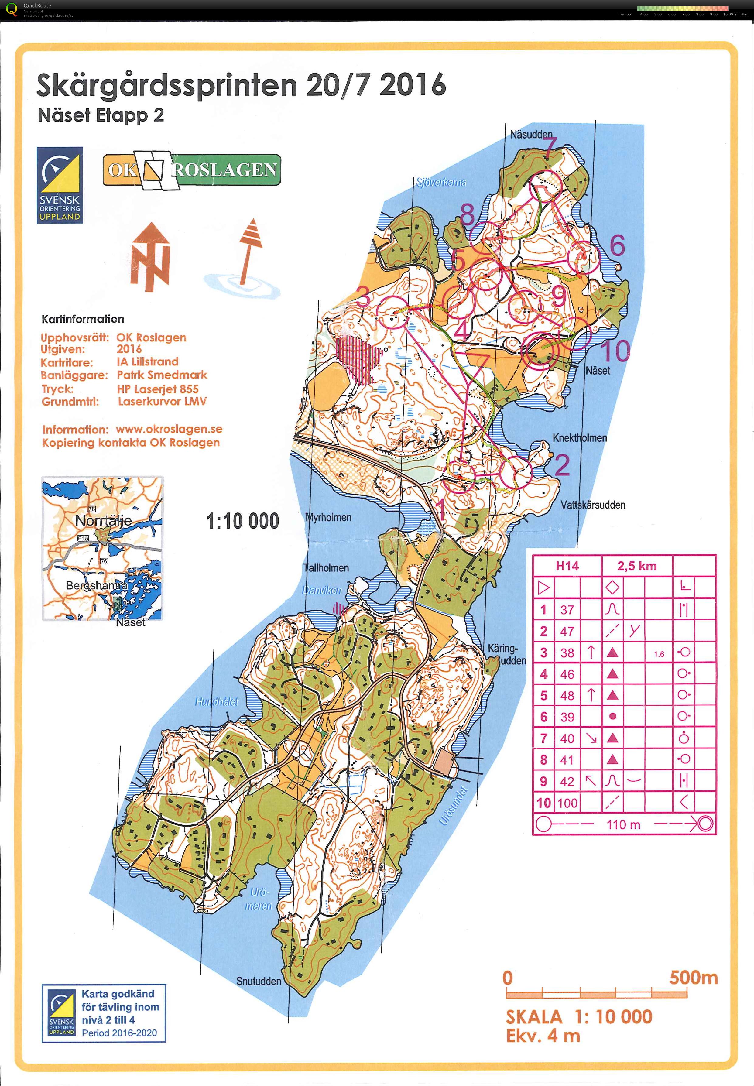 Skärgårdssprinten Etapp 2 (2016-07-19)