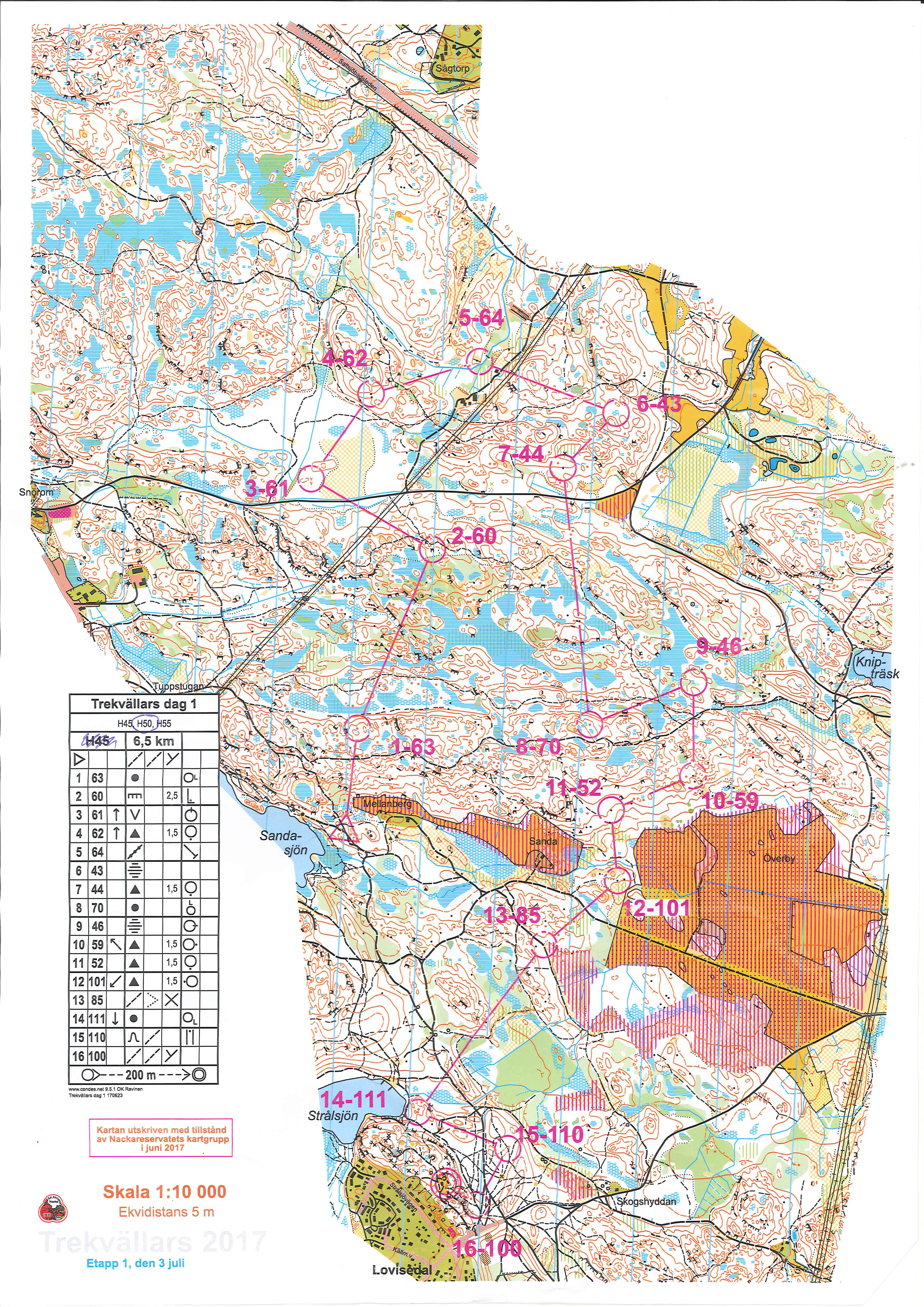 Trekvällars Etapp 1 (02.07.2017)