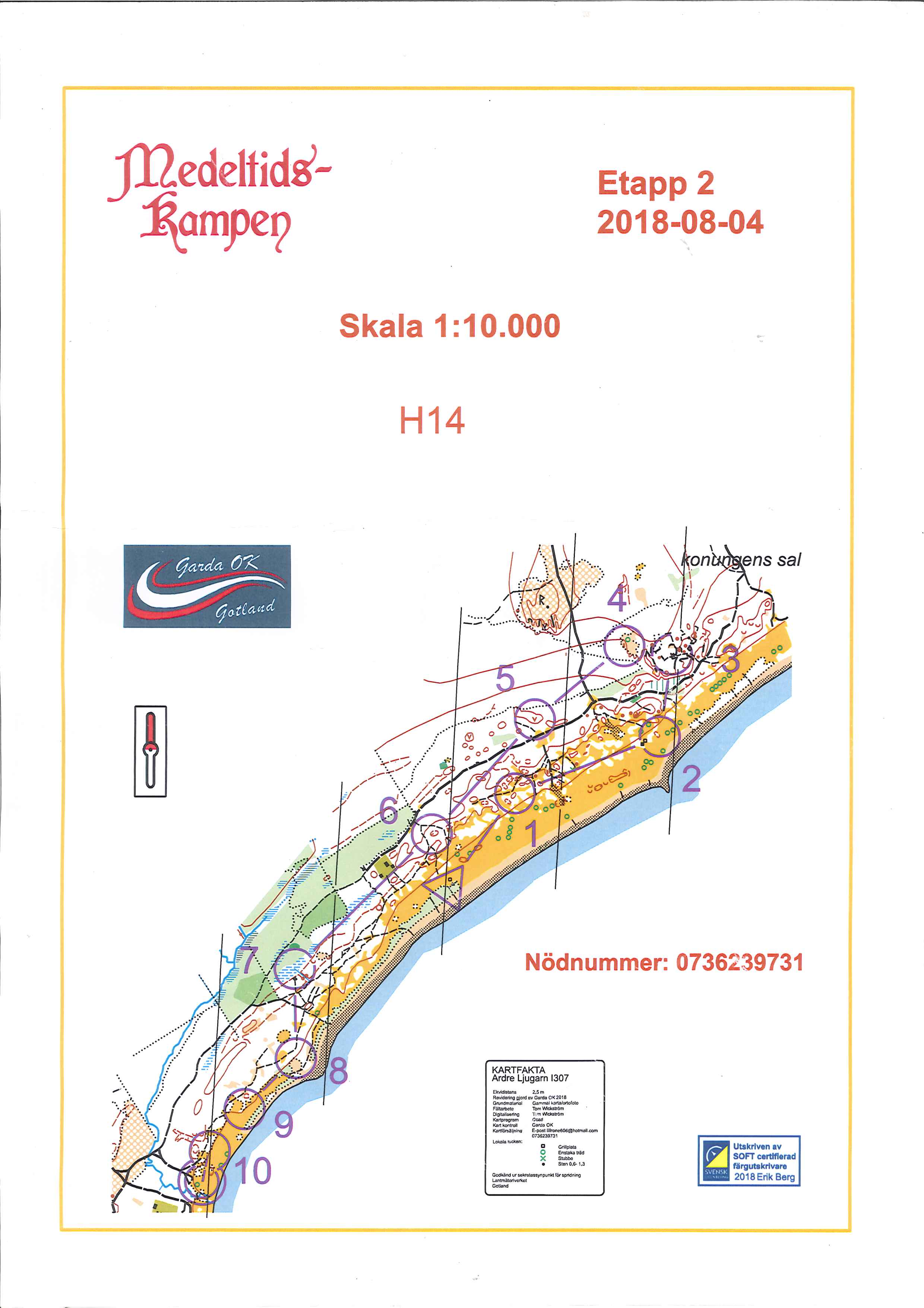 Medeltidskampen Etapp 2 (03.08.2018)