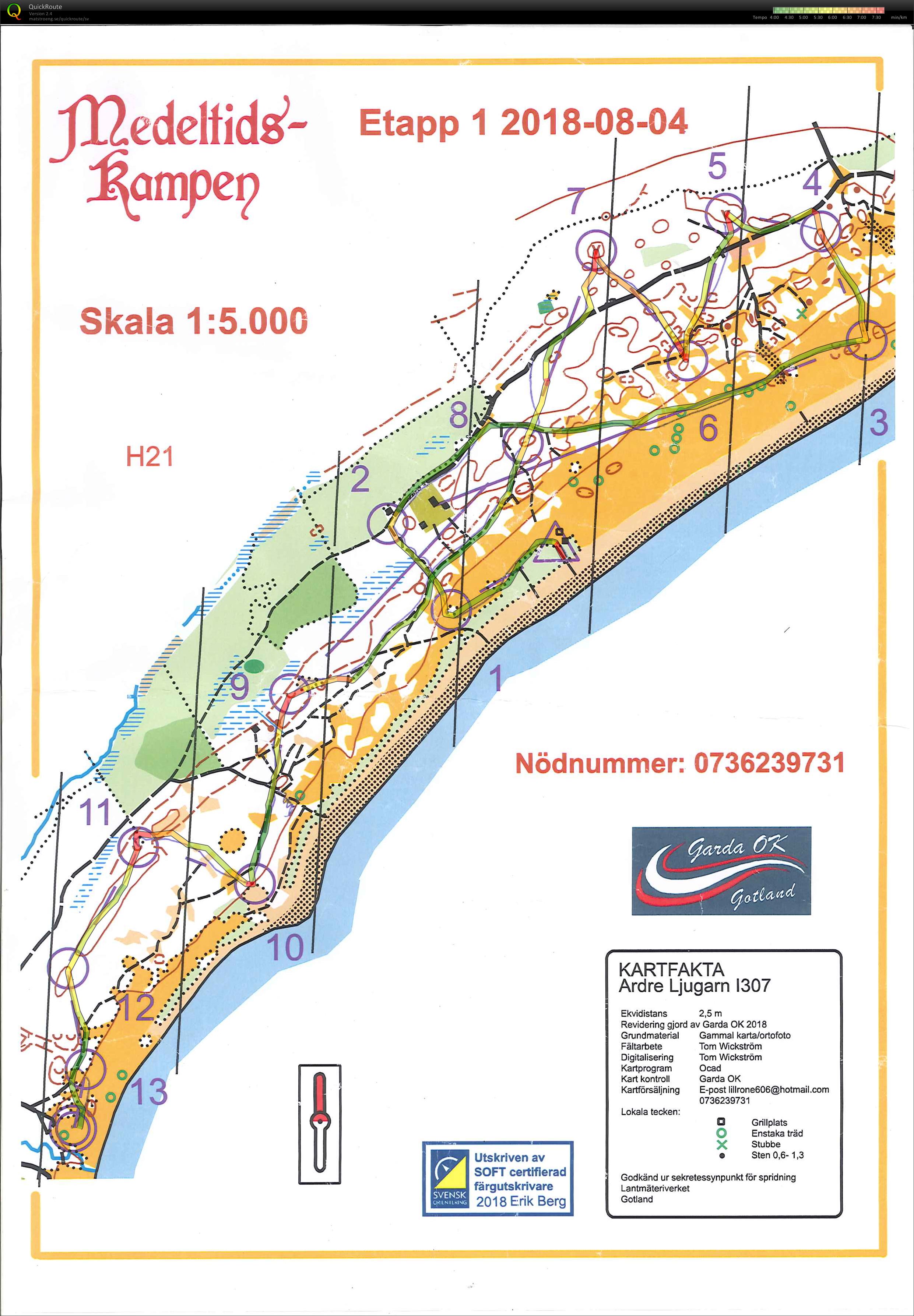 Medeltidskampen Etapp 1 (03.08.2018)