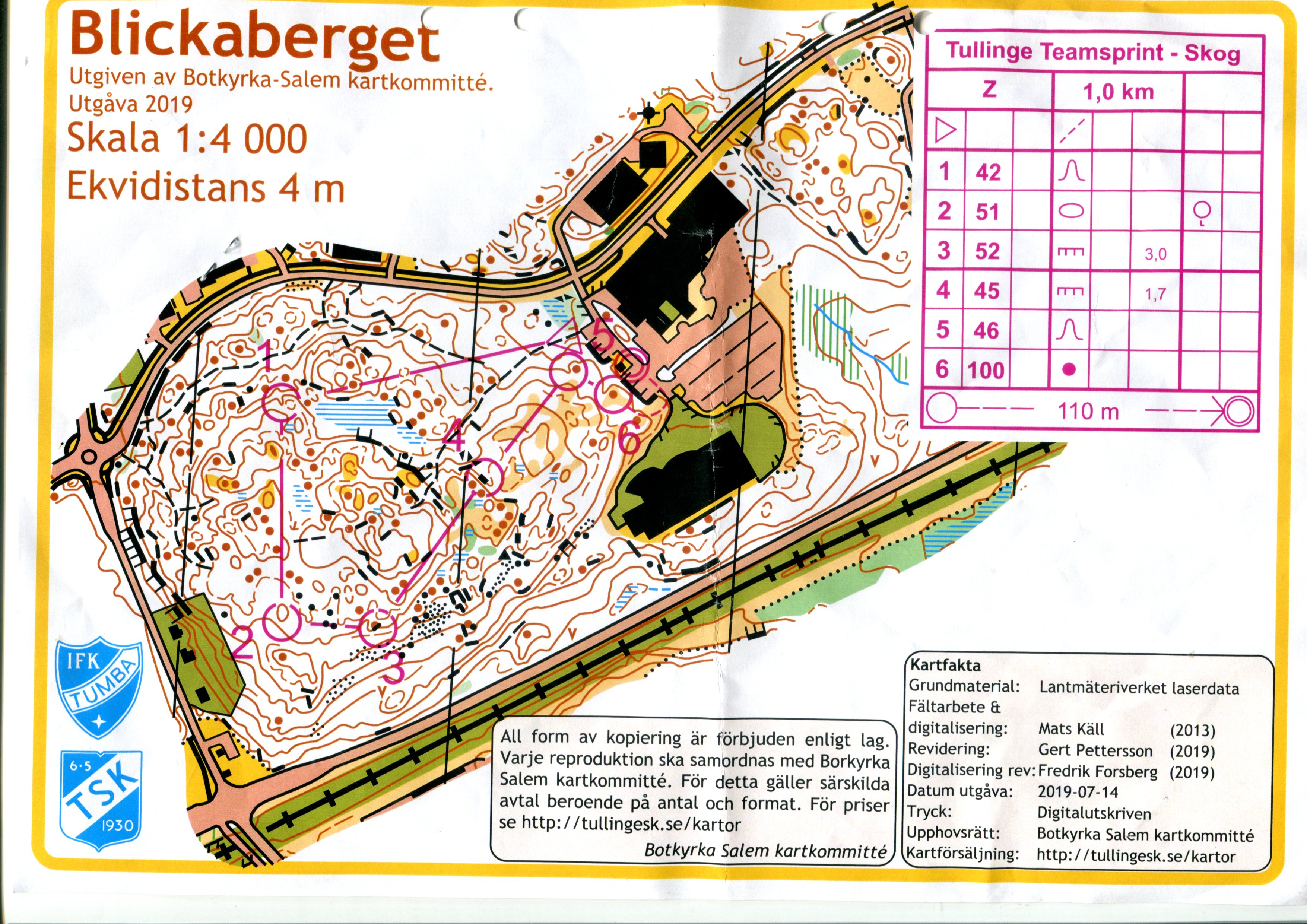 Tullinge teamsprint skog (21/08/2019)