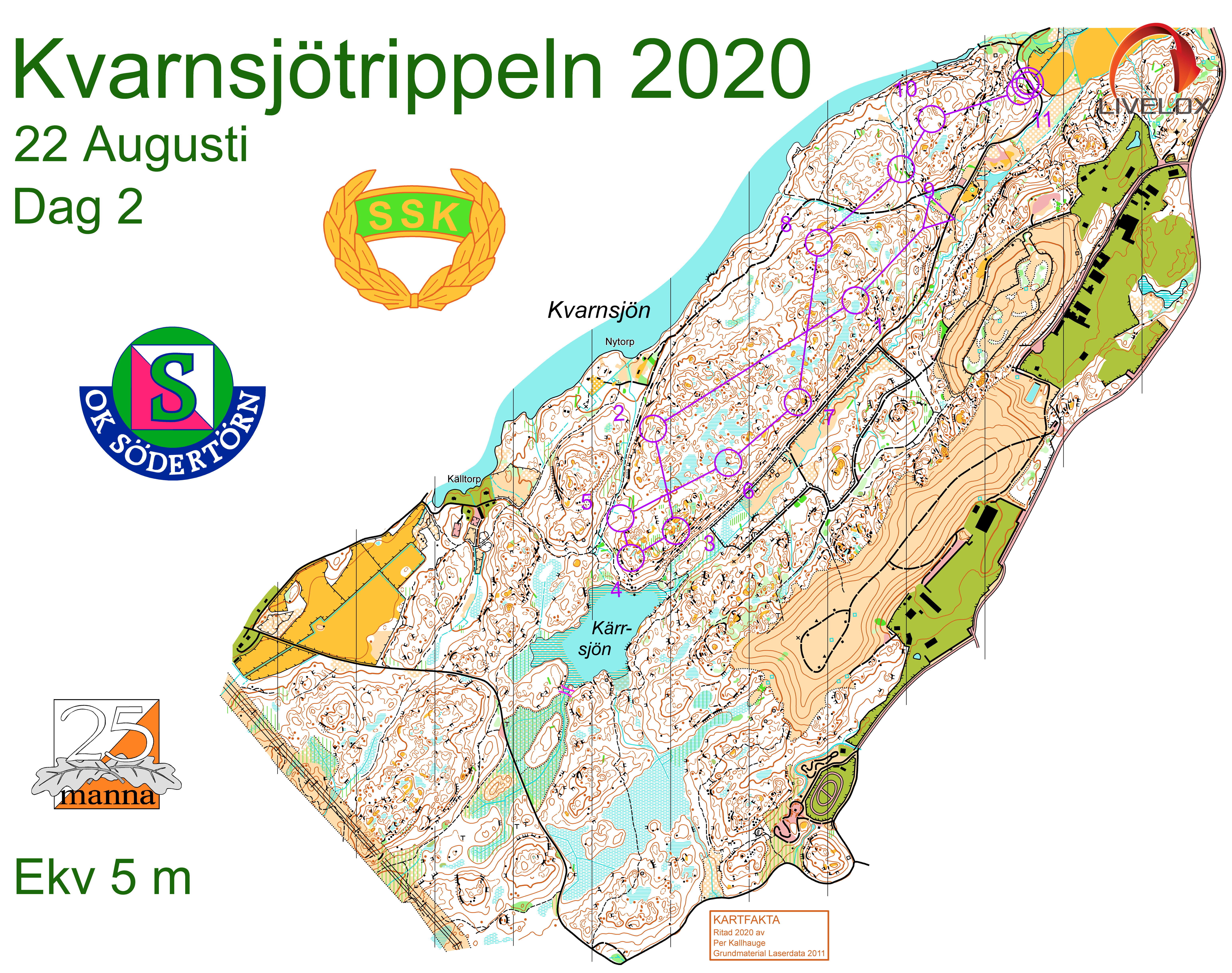 Kvarnsjötrippeln dag 2 (22/08/2020)