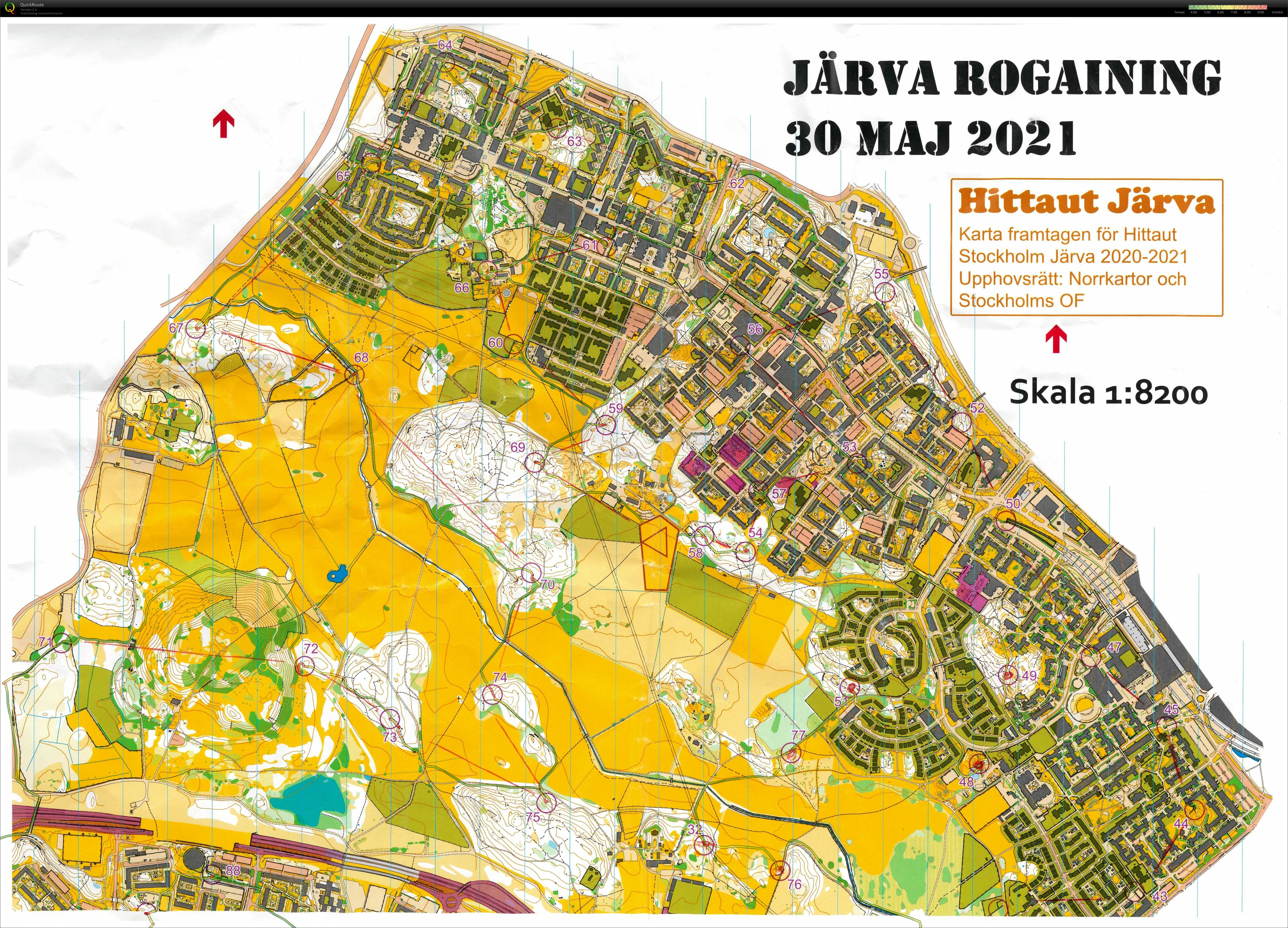 Sthlm Rogaine 2h del 1 (30.05.2021)