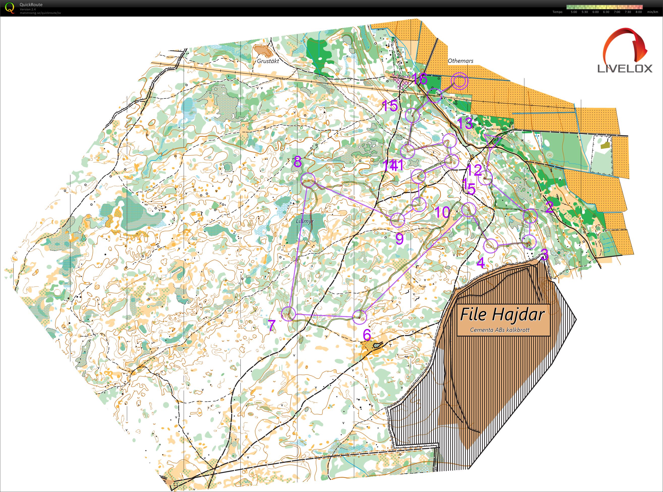 HuÄ E2 svår 5 km (24-10-2021)