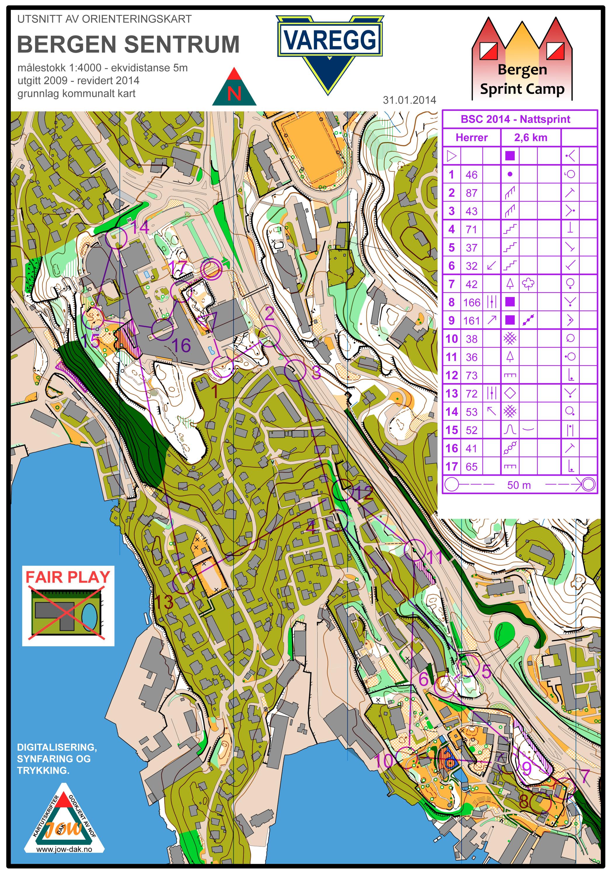 Bergen Sprint Camp #2 Nattsprint (31.01.2014)