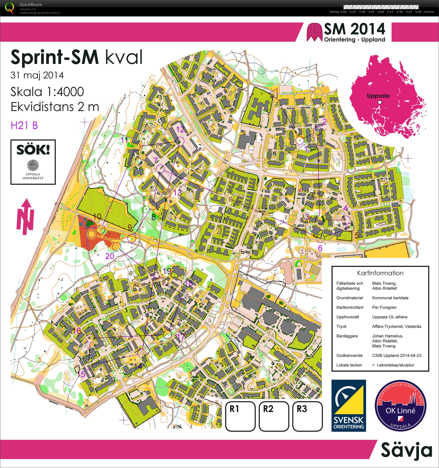 Sprint SM, Kval (31-05-2014)