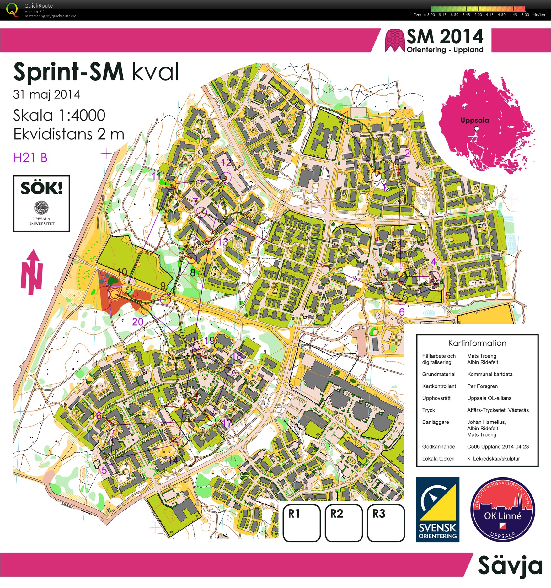 Sprint SM, Kval (31.05.2014)