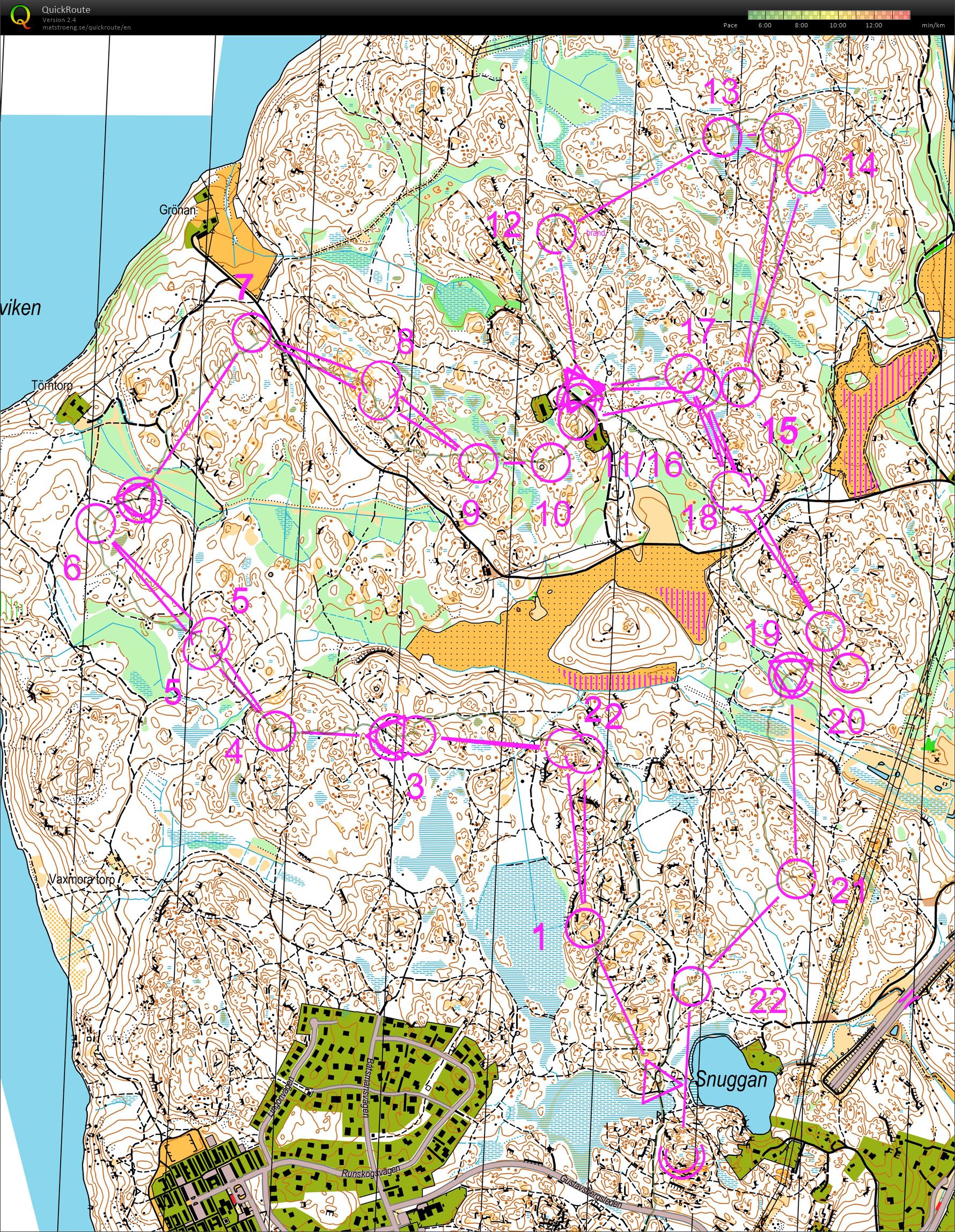 Attunda OK hemmaläger - O-intervaller (16-11-2014)