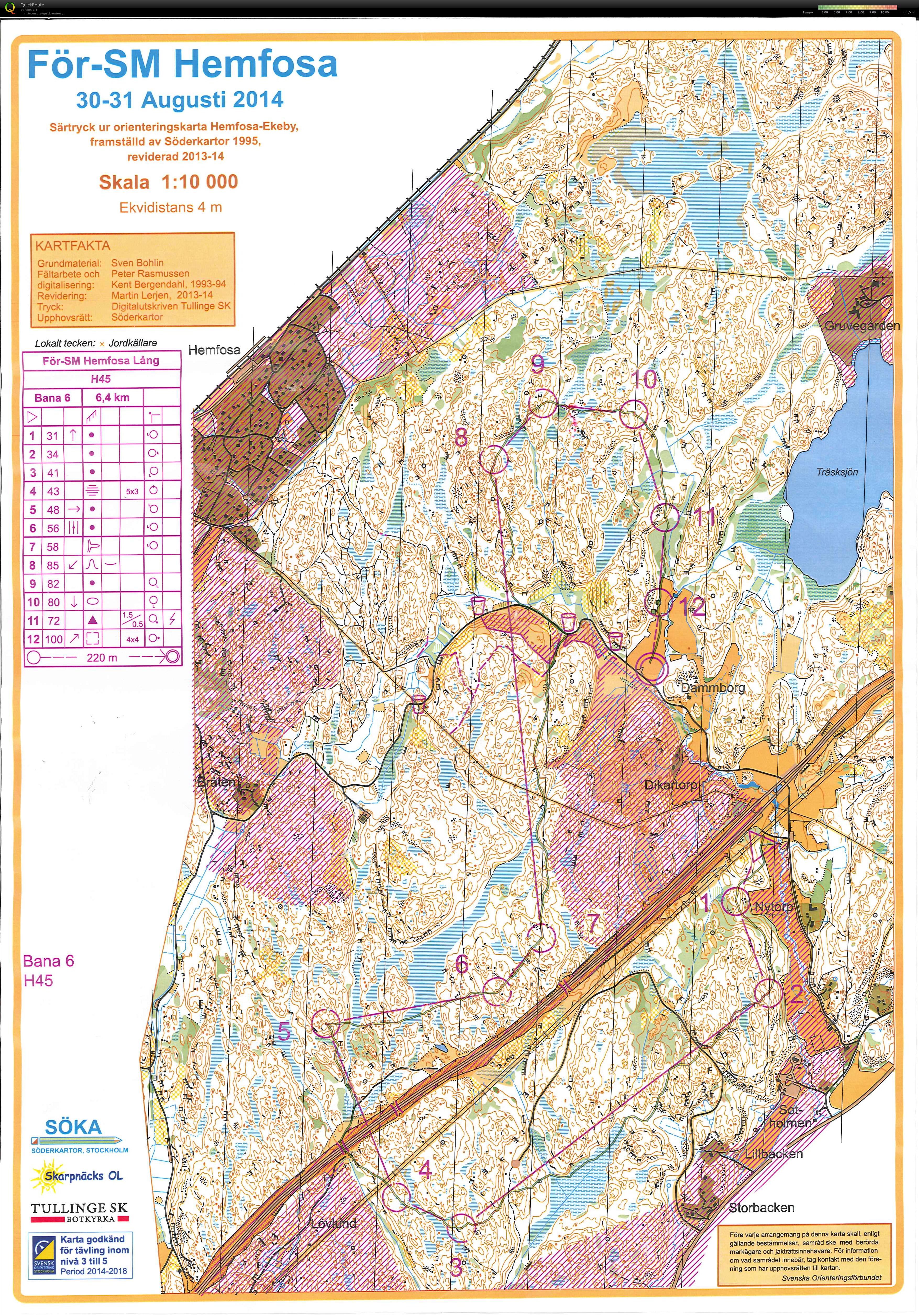 För-SM Hemfosa, långdistans (2014-08-30)