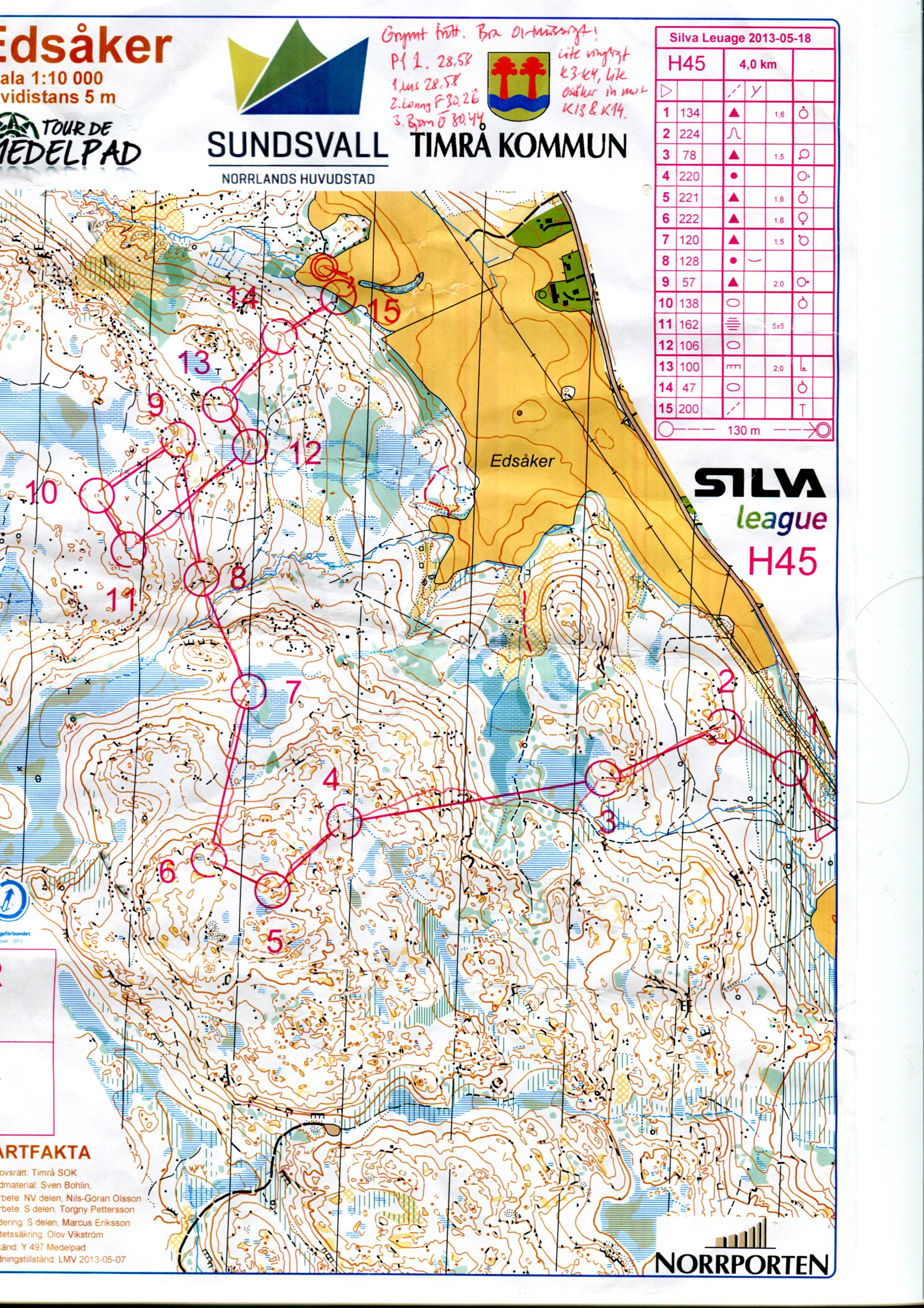 Tour de Medelpad, etapp 2 (2013-05-17)