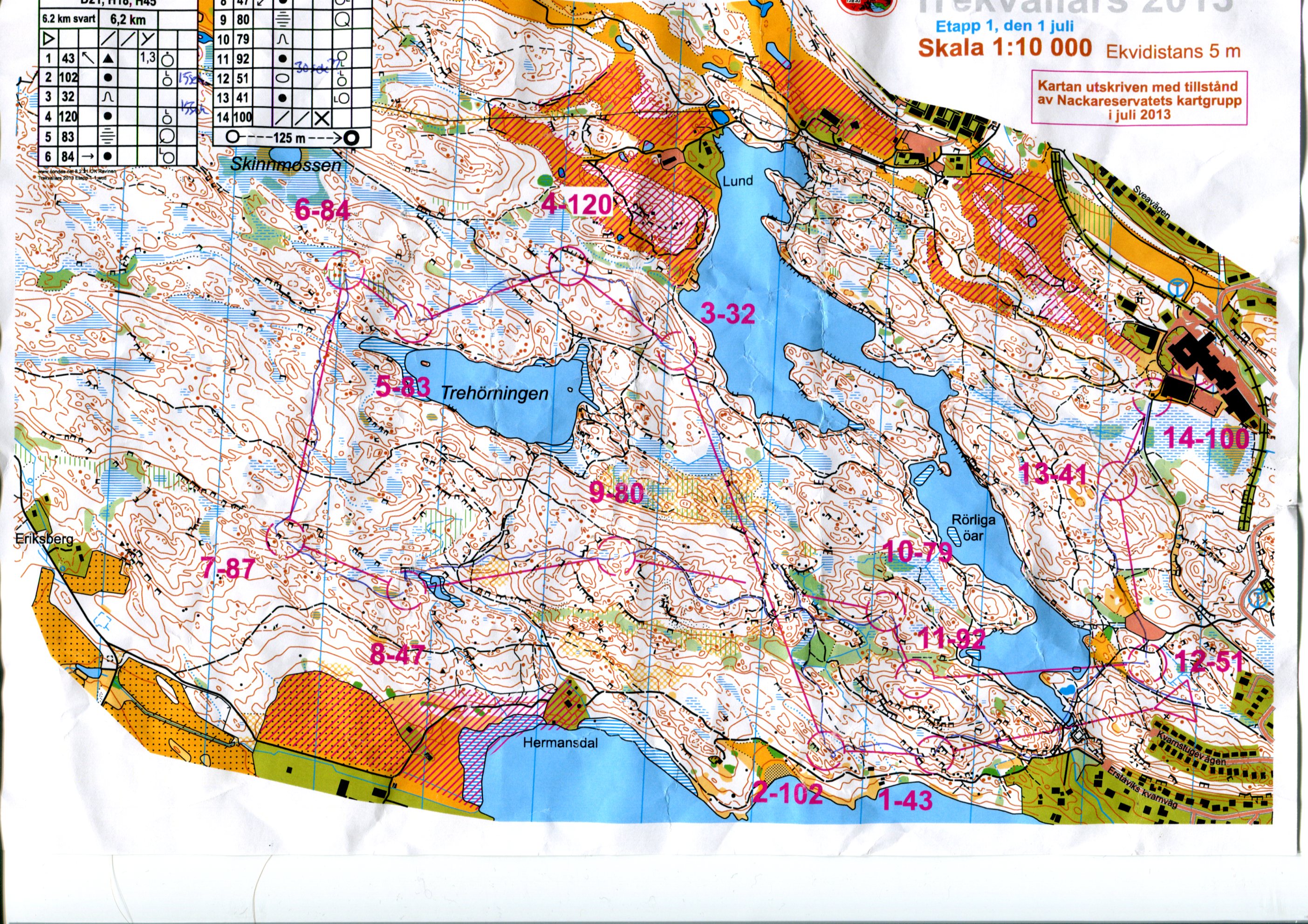 Trekvällars, etapp 1 (2013-06-30)