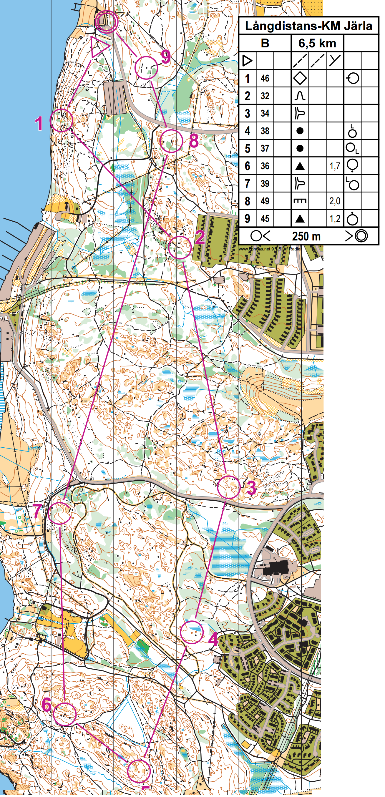 Nordvästträning v.24 6.5 km (11.06.2015)