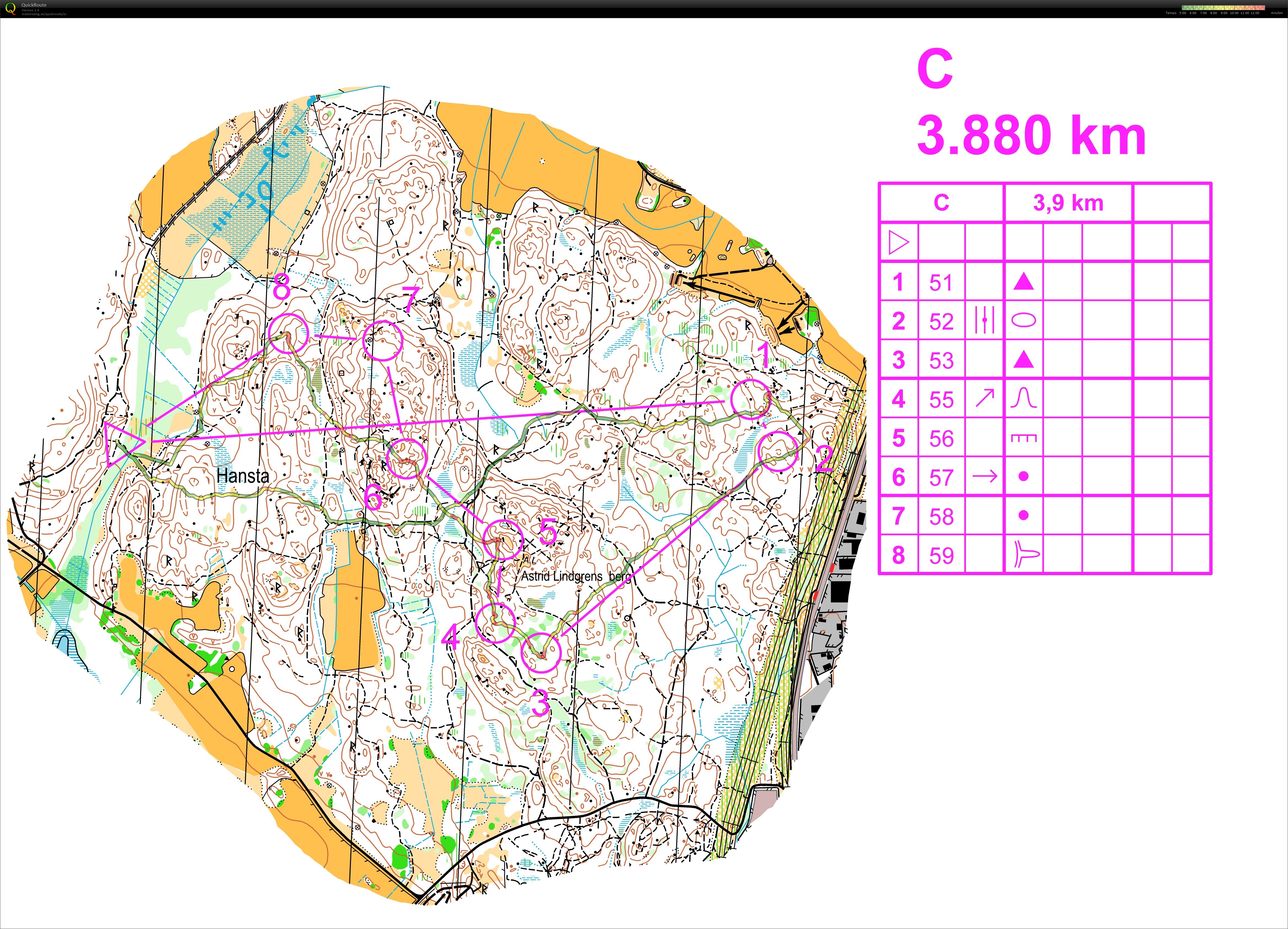 Tisdagsträning - Slinga C (28-07-2015)