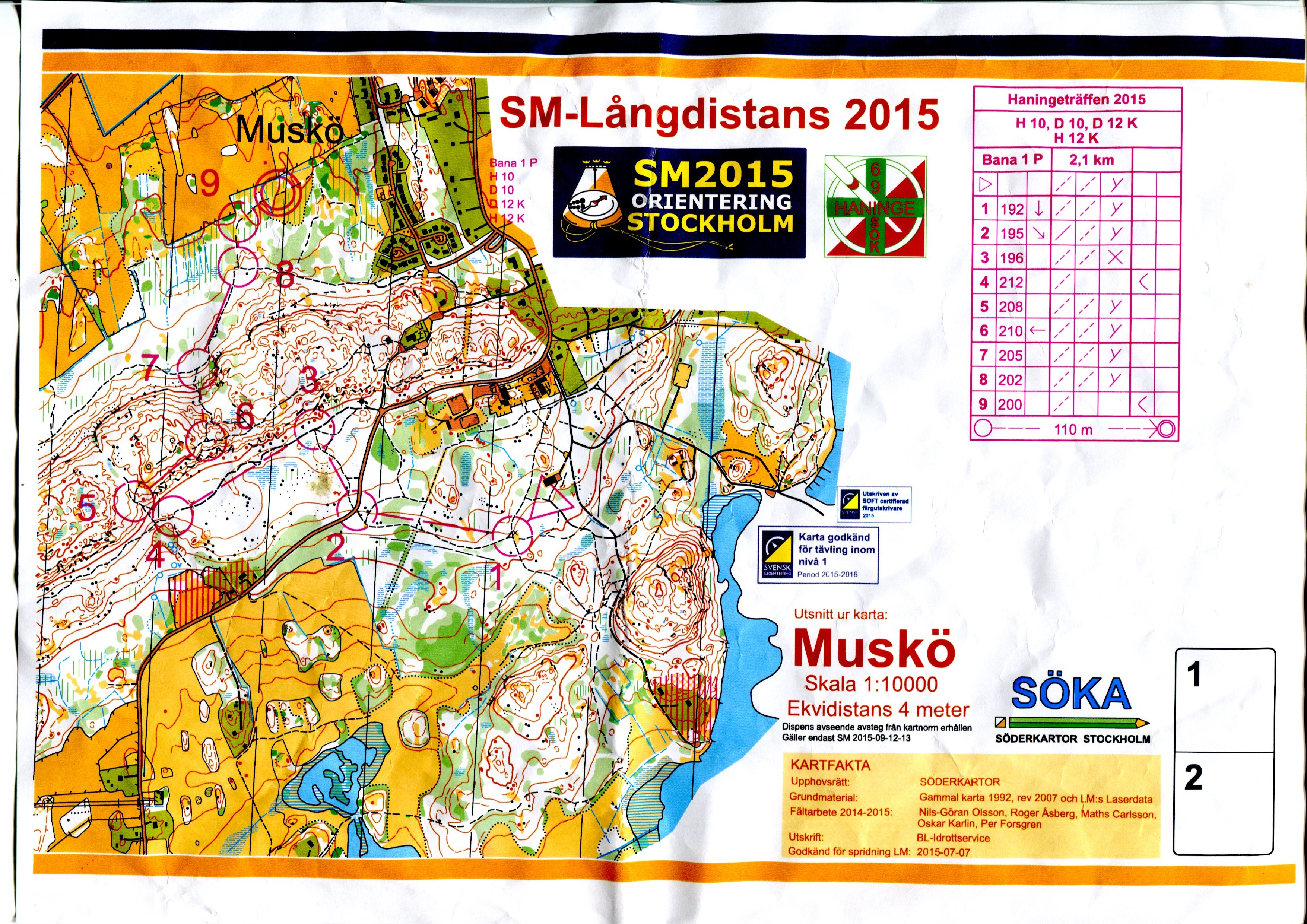 Lång SM publiktävling (12.09.2015)