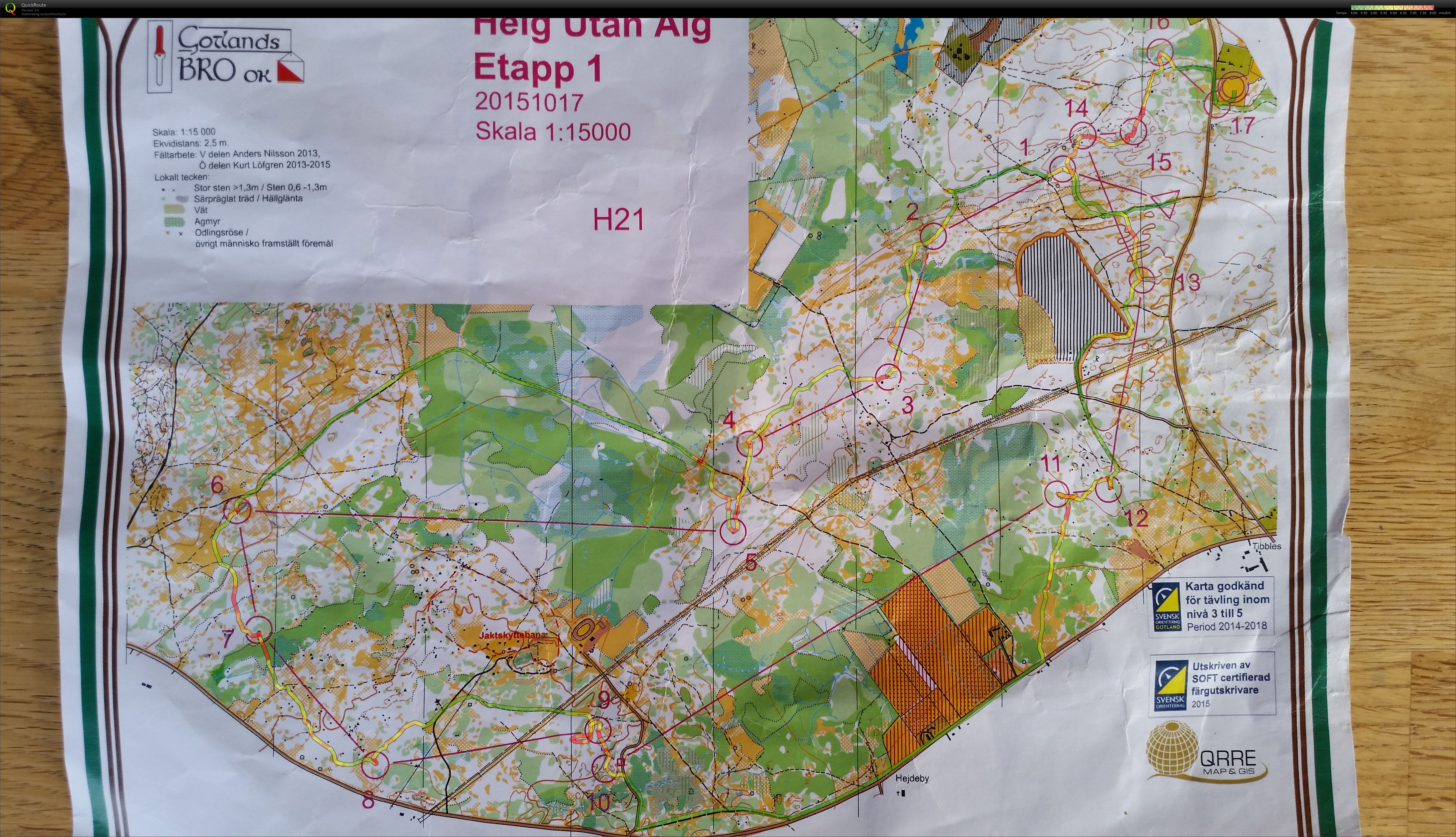 Helg utan Älg etapp 1 (2015-10-16)